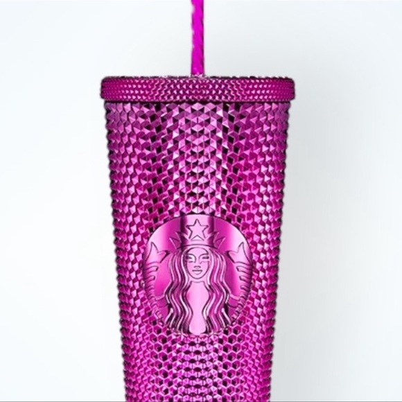NWT STARBUCKS 2022 Sangria Bling Plastic Cold Cup SET 24oz & 16oz Limited Edit. - Picture 9 of 12